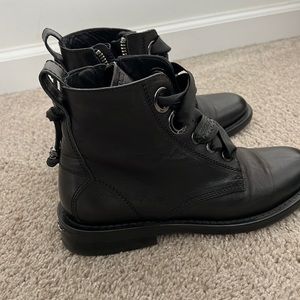 Black Leather Zadig Voltaire Booties -size 39